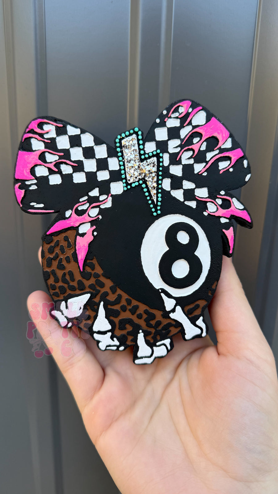 Leopard Skull 8 Ball