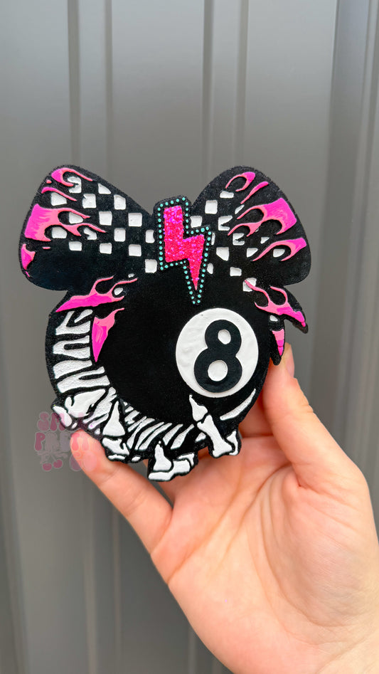 Zebra Skull 8 Ball